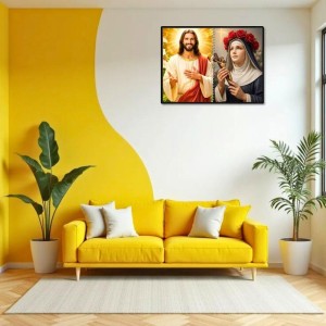 Jesus Christ-St. Therese Of Lisieux Laminated Photo - 7x9 Inches, Divine Blessings For Home & Office And Temple Decoration (F16401) Jesus Christ-St. Therese Of Lisieux Laminated Photo - 7x9 Inches, Divine Blessings For Home & Office And Temple Decoration (F16401)