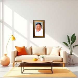 Sri Mata Amritanandamayi Devi Digital Golden Balck Color Photo Frame | Hindu Religious Wall Decor | 18x24 Inches - Inspirational Wall Art For Office, Home Decor - Ideal Spiritual Gift (F16634) Sri Mata Amritanandamayi Devi Digital Golden Balck Color Photo Frame | Hindu Religious Wall Decor | 18x24 Inches - Inspirational Wall Art For Office, Home Decor - Ideal Spiritual Gift (F16634)