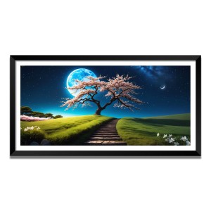 Nature Landscape Floating Frame Scenery Digital Print - (I5669) - 18x36 inch Modern Nature Wall Art for Living Room, Bedroom, Office, Hotels, Drawing Room Nature Landscape Floating Frame Scenery Digital Print - (I5669) - 18x36 inch Modern Nature Wall Art for Living Room, Bedroom, Office, Hotels, Drawing Room