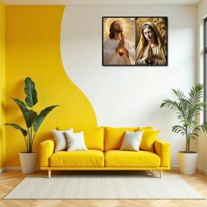 Jesus Christ-Our Lady Of Grace Laminated Photo - 7x9 Inches, Divine Blessings For Home & Office And Temple Decoration (F16424) Jesus Christ-Our Lady Of Grace Laminated Photo - 7x9 Inches, Divine Blessings For Home & Office And Temple Decoration (F16424)