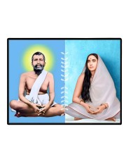 Maa SaradaSarada Devi Laminated Photo - 7x9 Inches, Divine Blessings For Home & Office And Temple Decoration (F16165)