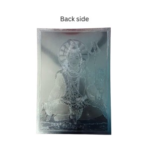 Golden Foil Hindu God Photo (set of 10) | Gold Plated Religious Wall Decor | Pooja Room Mandir Decoration | Gift for Diwali, Housewarming & Festivals (8x12)