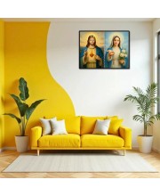Jesus Christ-Immaculate Conception Laminated Photo - 7x9 Inches, Divine Blessings For Home & Office And Temple Decoration (F16437)