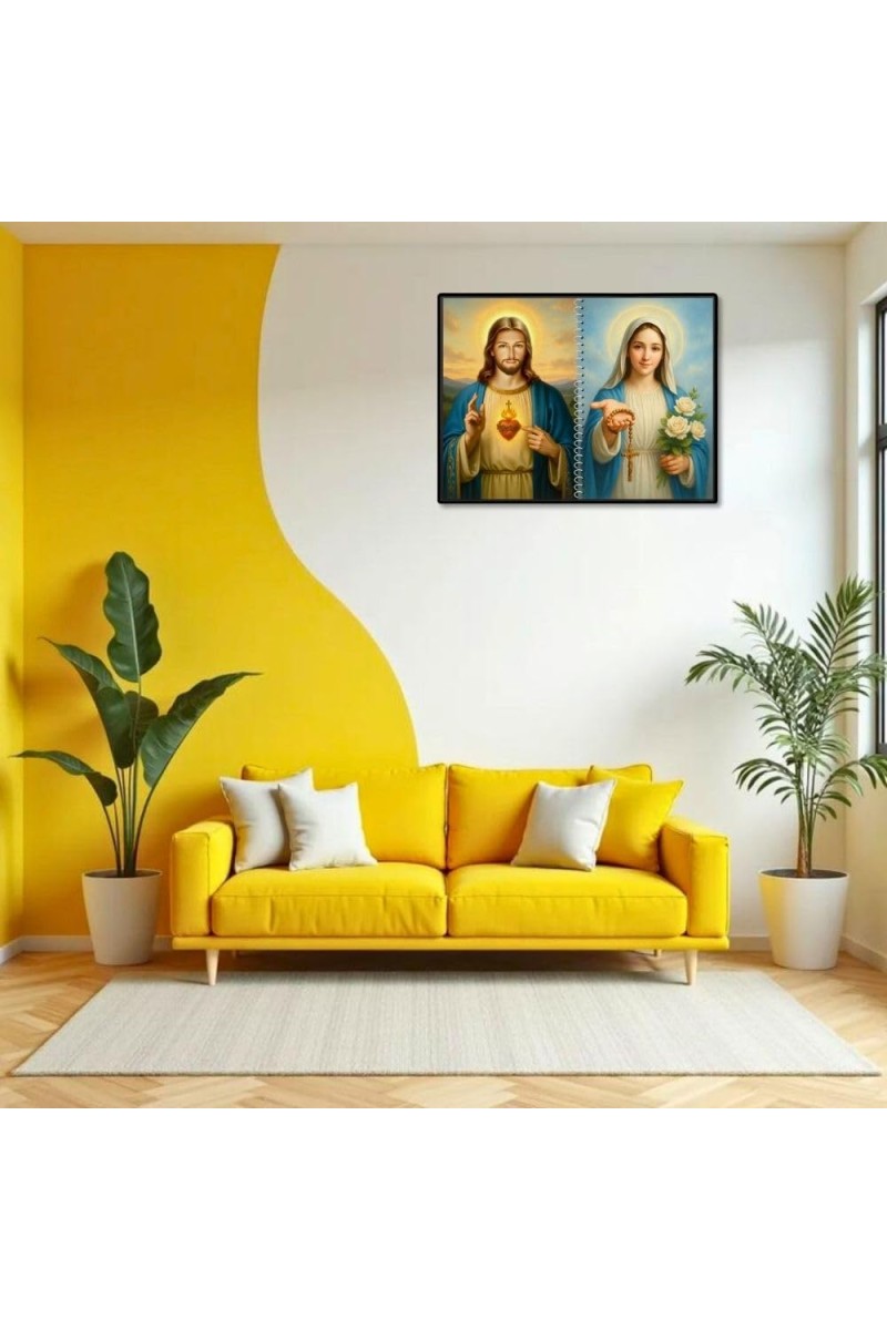 Jesus Christ-Immaculate Conception Laminated Photo - 7x9 Inches, Divine Blessings For Home & Office And Temple Decoration (F16437)