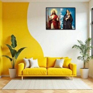 Jesus Christ-Our Lady Of Sorrows Laminated Photo - 7x9 Inches, Divine Blessings For Home & Office And Temple Decoration (F16291) Jesus Christ-Our Lady Of Sorrows Laminated Photo - 7x9 Inches, Divine Blessings For Home & Office And Temple Decoration (F16291)