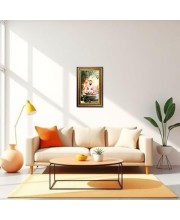 Ramakrishna Paramahamsa Digital Golden Balck Color Photo Frame | Hindu Religious Wall Decor | 10x16 Inches - Inspirational Wall Art For Office, Home Decor - Ideal Spiritual Gift (F16620)