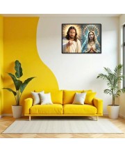 Jesus Christ-Immaculate Conception Laminated Photo - 7x9 Inches, Divine Blessings For Home & Office And Temple Decoration (F16279)
