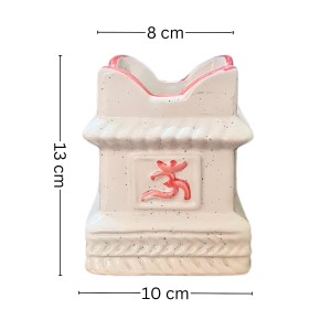 Elegant Ceramic Tulsi Mandir for Home & Office | Handcrafted Pooja Stand | Ideal for Daily Worship & Festive Decor
