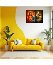 Jesus Lady Of FatimaLaminated Photo - 13x15 Inches, Divine Blessings For Home & Office And Temple Decoration (F16220)