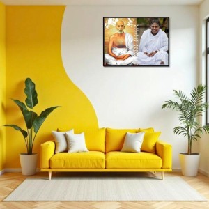 Ramana Maharshi Laminated Photo - 9x11 Inches, Divine Blessings For Home & Office And Temple Decoration (F16158)