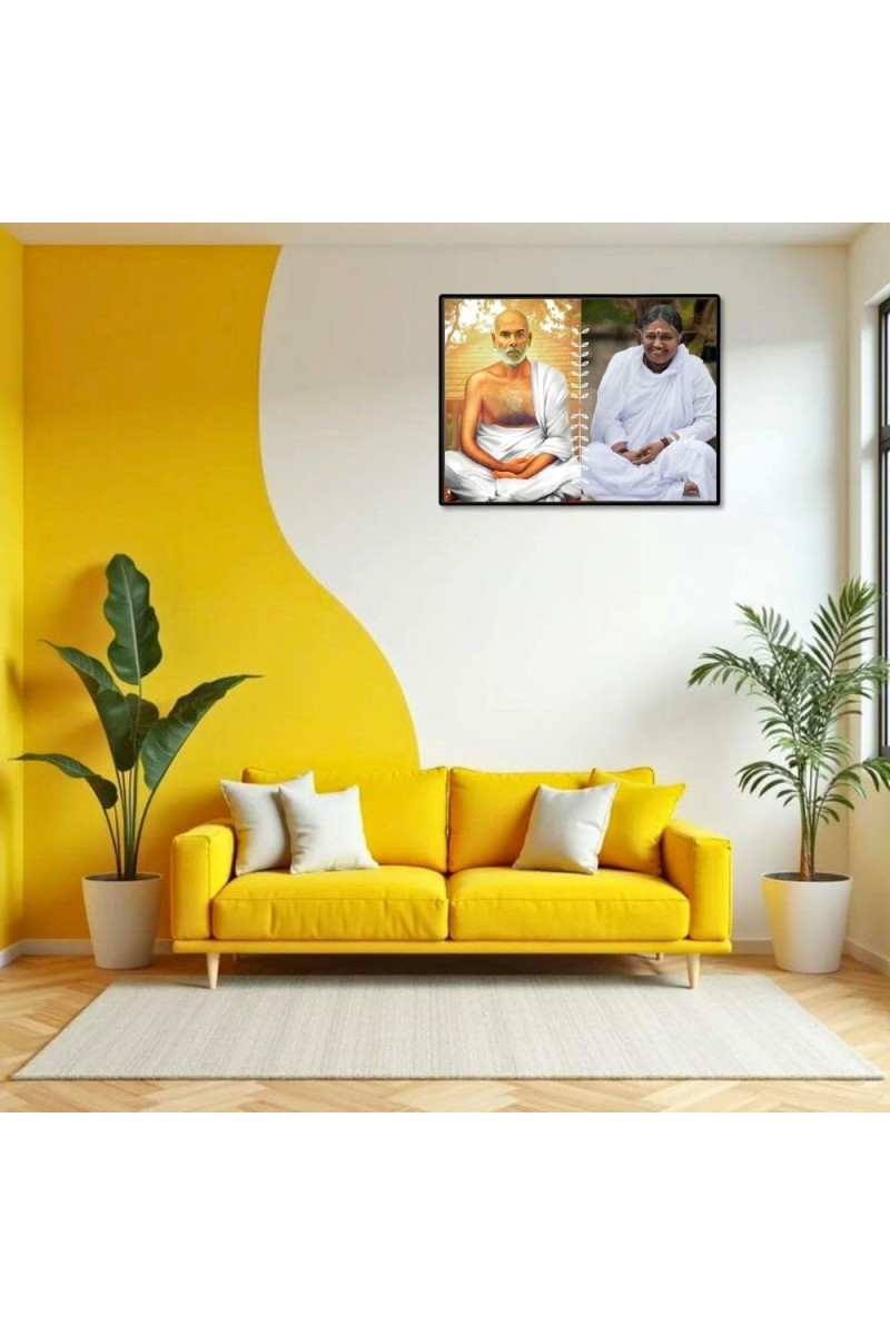 Ramana Maharshi Laminated Photo - 9x11 Inches, Divine Blessings For Home & Office And Temple Decoration (F16158)