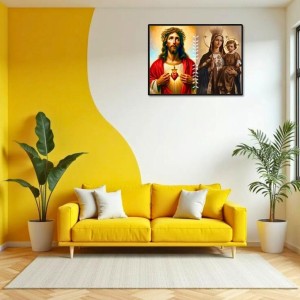 Jesus Lady Of FatimaLaminated Photo - 9x11 Inches, Divine Blessings For Home & Office And Temple Decoration (F16230) Jesus Lady Of FatimaLaminated Photo - 9x11 Inches, Divine Blessings For Home & Office And Temple Decoration (F16230)