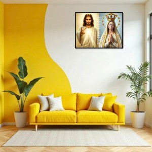 Jesus Christ - Immaculate Conception Laminated Photo - 5x7 Inches, Divine Blessings For Home & Office And Temple Decoration (F16278)