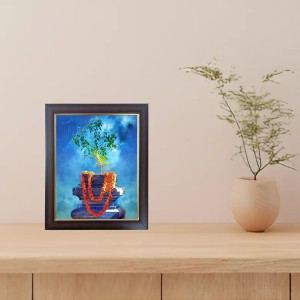 Hitech Sales Tulsi Ma Photo Frame for Pooja Room, Temple Decor, Home Decoration and Gift (Wall and Tabletop, Rectangular, Polystyrene Frame, Printed Photo, 24 x 29 cm, Black) Hitech Sales Tulsi Ma Photo Frame for Pooja Room, Temple Decor, Home Decoration and Gift (Wall and Tabletop, Rectangular, Polystyrene Frame, Printed Photo, 24 x 29 cm, Black)