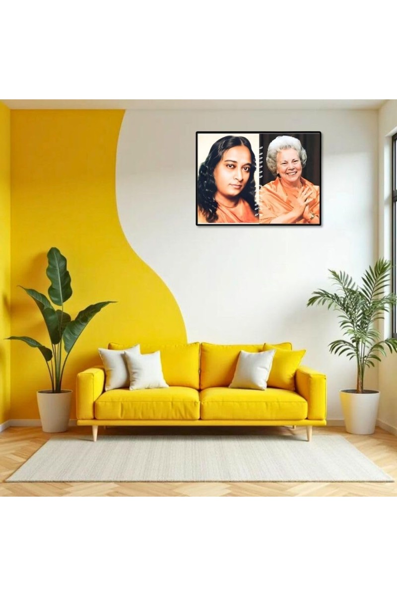 Paramahansa Yogananda Sri Daya Mata Laminated Photo - 5x7 Inches, Divine Blessings For Home & Office And Temple Decoration (F16171)