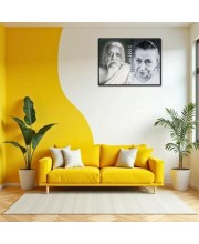 Sri Aurobindo & The Mother Laminated Photo - 9x11 Inches, Divine Blessings For Home & Office And Temple Decoration (F16151)