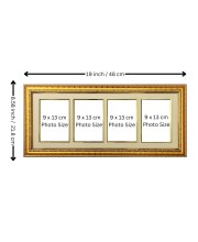 HiTechMart Spiritual Framed Photo of Anukul Pariwar | Sri Sri Baroda, Anukul Chandra Thakur, Baroma, Babai Da | Gold-Plated Divine Wall Décor for Home & Temple
