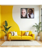 Ramana Maharshi Laminated Photo - 7x9 Inches, Divine Blessings For Home & Office And Temple Decoration (F16161)