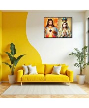 Jesus Christ-Immaculate Conception Laminated Photo - 7x9 Inches, Divine Blessings For Home & Office And Temple Decoration (F16276)