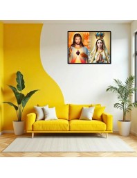 Jesus Christ-Immaculate Conception Laminated Photo - 7x9 Inches, Divine Blessings For Home & Office And Temple Decoration (F16276)