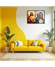 Jesus Christ-Immaculate Conception Laminated Photo - 7x9 Inches, Divine Blessings For Home & Office And Temple Decoration (F16435)