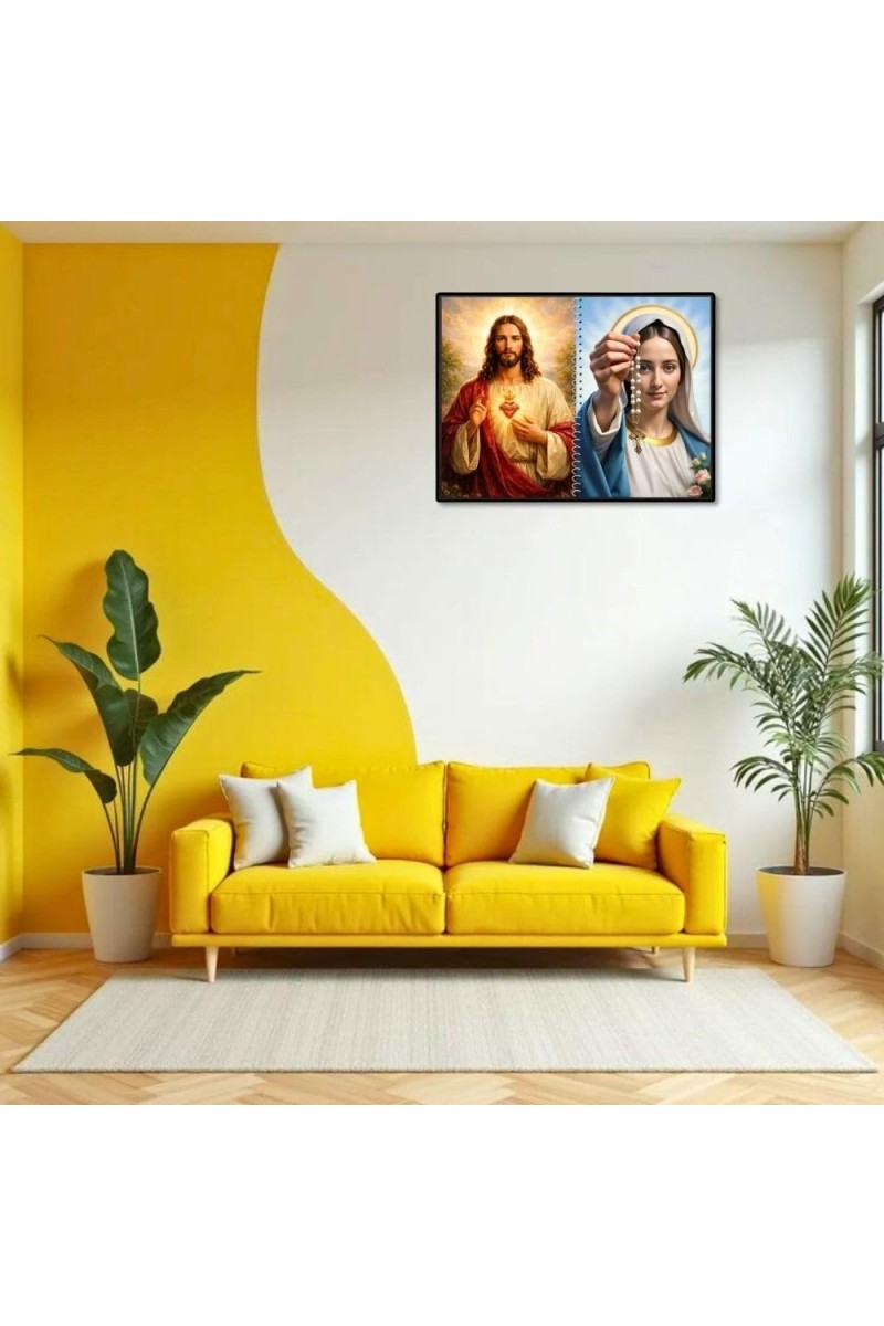 Jesus Christ-Immaculate Conception Laminated Photo - 7x9 Inches, Divine Blessings For Home & Office And Temple Decoration (F16435)