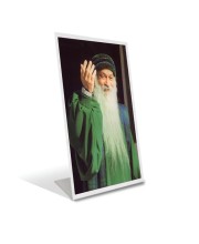 Car Desk/Table Top Bhagwan Shree Rajneesh Acrylic L-Style Photo Stand - 5x7 Inches, Compact And Stylish Spiritual Display (F6719)
