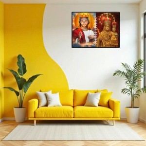 Jesus Lady Of Velankanni Laminated Photo - 5x7 Inches, Divine Blessings For Home & Office And Temple Decoration (F16200)