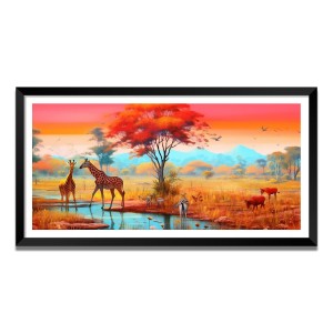 Nature Landscape Floating Frame Scenery Digital Print - (I5623) - 18x36 inch Modern Nature Wall Art for Living Room, Bedroom, Office, Hotels, Drawing Room Nature Landscape Floating Frame Scenery Digital Print - (I5623) - 18x36 inch Modern Nature Wall Art for Living Room, Bedroom, Office, Hotels, Drawing Room