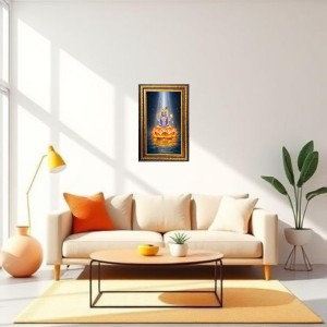 Lord Vishnu Digital Golden Balck Color Photo Frame | Hindu Religious Wall Decor | 12x18 Inches - Inspirational Wall Art For Office, Home Decor - Ideal Spiritual Gift (F16868) Lord Vishnu Digital Golden Balck Color Photo Frame | Hindu Religious Wall Decor | 12x18 Inches - Inspirational Wall Art For Office, Home Decor - Ideal Spiritual Gift (F16868)