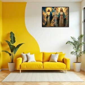 Jesus Christ-Our Lady Of Grace Laminated Photo - 7x9 Inches, Divine Blessings For Home & Office And Temple Decoration (F16289) Jesus Christ-Our Lady Of Grace Laminated Photo - 7x9 Inches, Divine Blessings For Home & Office And Temple Decoration (F16289)