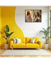 Jesus Christ-Immaculate Conception Laminated Photo - 7x9 Inches, Divine Blessings For Home & Office And Temple Decoration (F16269)
