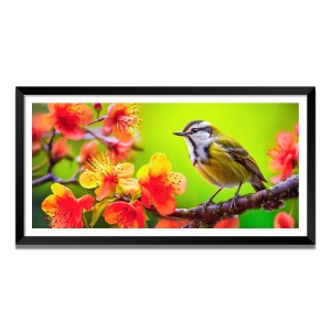 Nature Landscape Floating Frame Scenery Digital Print - (I5832) - 24x36 inch Modern Nature Wall Art for Living Room, Bedroom, Office, Hotels, Drawing Room