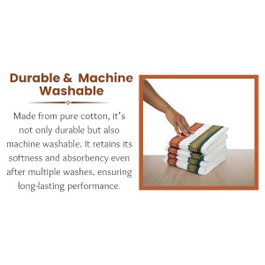 Hitech Sales Men’s Cotton Thorthu Towel | High Absorption Lightweight Thalpati | Super Soft White Cotton Gamcha for Prayer, Bath & Multipurpose Use | Machine Washable (66 x 30 inch) Hitech Sales Men’s Cotton Thorthu Towel | High Absorption Lightweight Thalpati | Super Soft White Cotton Gamcha for Prayer, Bath & Multipurpose Use | Machine Washable (66 x 30 inch)