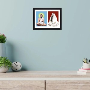Sri Sri Ramkrishna Dev and Maa Sarada two colored Photos in One Frame | Spiritual Devotional Wall Art | Photos for puja room, (wall and table top, Printed Photo, 8.3 x 11.7 inches Frame, Black) Sri Sri Ramkrishna Dev and Maa Sarada two colored Photos in One Frame | Spiritual Devotional Wall Art | Photos for puja room, (wall and table top, Printed Photo, 8.3 x 11.7 inches Frame, Black)