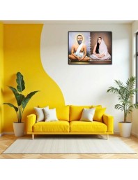 Maa Sarada Devi Laminated Photo - 11x13 Inches, Divine Blessings For Home & Office And Temple Decoration (F16166)