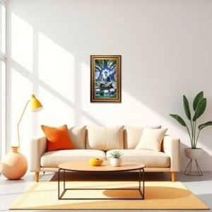 Serene Buddha Digital Golden Balck Color Photo Frame | Hindu Religious Wall Decor | 14x20 Inches - Inspirational Wall Art For Office, Home Decor - Ideal Spiritual Gift (F16656) Serene Buddha Digital Golden Balck Color Photo Frame | Hindu Religious Wall Decor | 14x20 Inches - Inspirational Wall Art For Office, Home Decor - Ideal Spiritual Gift (F16656)