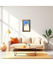 Sri Sri Baroda Digital Golden Balck Color Photo Frame | Hindu Religious Wall Decor | 10x16 Inches - Inspirational Wall Art For Office, Home Decor - Ideal Spiritual Gift (F16669)