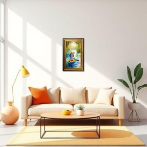 Lord Krishna Digital Golden Balck Color Photo Frame | Hindu Religious Wall Decor | 18x24 Inches - Inspirational Wall Art For Office, Home Decor - Ideal Spiritual Gift (F16802) Lord Krishna Digital Golden Balck Color Photo Frame | Hindu Religious Wall Decor | 18x24 Inches - Inspirational Wall Art For Office, Home Decor - Ideal Spiritual Gift (F16802)
