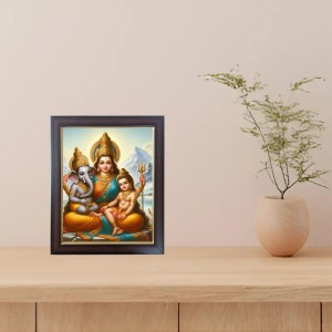 Hitech Sales Durga Mata with Ganesha And Kartika Photo Frame for Pooja Room, Temple Decor, Home Decoration and Gift Hitech Sales Durga Mata with Ganesha And Kartika Photo Frame for Pooja Room, Temple Decor, Home Decoration and Gift