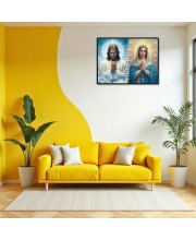 Jesus Christ-Immaculate Conception Laminated Photo - 7x9 Inches, Divine Blessings For Home & Office And Temple Decoration (F16270)