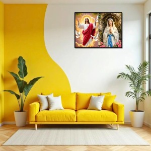 Jesus Christ - Immaculate Conception Laminated Photo - 5x7 Inches, Divine Blessings For Home & Office And Temple Decoration (F16438)