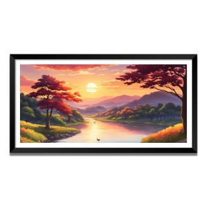Nature Landscape Floating Frame Scenery Digital Print - (I5772) - 12x24 inch Modern Nature Wall Art for Living Room, Bedroom, Office, Hotels, Drawing Room Nature Landscape Floating Frame Scenery Digital Print - (I5772) - 12x24 inch Modern Nature Wall Art for Living Room, Bedroom, Office, Hotels, Drawing Room