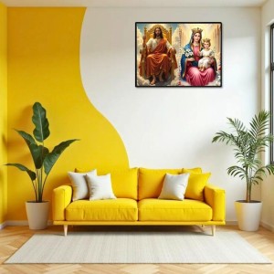 Jesus Christ-Our Lady Of Velankanni Laminated Photo - 7x9 Inches, Divine Blessings For Home & Office And Temple Decoration (F16371) Jesus Christ-Our Lady Of Velankanni Laminated Photo - 7x9 Inches, Divine Blessings For Home & Office And Temple Decoration (F16371)