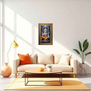 Lord Vishnu Digital Golden Balck Color Photo Frame | Hindu Religious Wall Decor | 14x20 Inches - Inspirational Wall Art For Office, Home Decor - Ideal Spiritual Gift (F16863) Lord Vishnu Digital Golden Balck Color Photo Frame | Hindu Religious Wall Decor | 14x20 Inches - Inspirational Wall Art For Office, Home Decor - Ideal Spiritual Gift (F16863)
