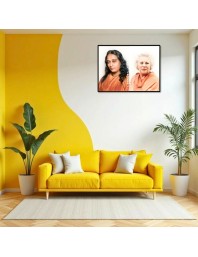 Paramahansa Yogananda Sri Daya Mata Laminated Photo - 11x13 Inches, Divine Blessings For Home & Office And Temple Decoration (F16172)