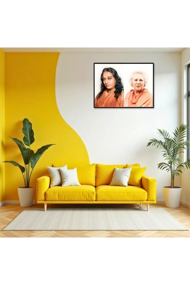 Paramahansa Yogananda Sri Daya Mata Laminated Photo - 5x7 Inches, Divine Blessings For Home & Office And Temple Decoration (F16172)