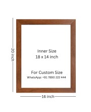 Narendra Modi & Famous Quote Brown Frame, 16x20InchesInspirational Wall Art for Office, Home DecorIdeal Spiritual Gift