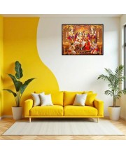 Lord RamSiya Laxman Laminated Photo - 9x11 Inches, Divine Blessings For Home & Office And Temple Decoration (F16109)
