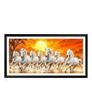 Nature Landscape Floating Frame Scenery Digital Print - (I5931) - 18x36 inch Modern Nature Wall Art for Living Room, Bedroom, Office, Hotels, Drawing Room
